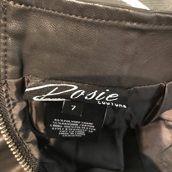 Mini jupe faux leather - Picture 3 of 4